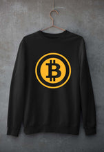 Load image into Gallery viewer, Cryptocurrency Bitcoin Unisex Sweatshirt for Men/Women-Black-Ektarfa.online
