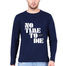 Load image into Gallery viewer, No Time To Die James Bond 007 Full Sleeves T-Shirt for Men-Navy Blue-Ektarfa.online
