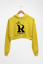 Load image into Gallery viewer, Rabbit Bunny Crop HOODIE FOR WOMEN-Mustard Yellow-Ektarfa.online
