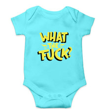 Load image into Gallery viewer, What The Fuck Kids Romper For Baby Boy/Girl-0-5 Months(18 Inches)-Sky Blue-Ektarfa.online
