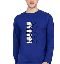 Load image into Gallery viewer, Piano Full Sleeves T-Shirt for Men-royal blue-Ektarfa.online
