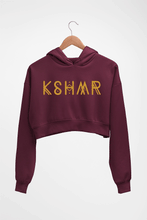 Load image into Gallery viewer, KSHMR Crop HOODIE FOR WOMEN-Maroon-Ektarfa.online
