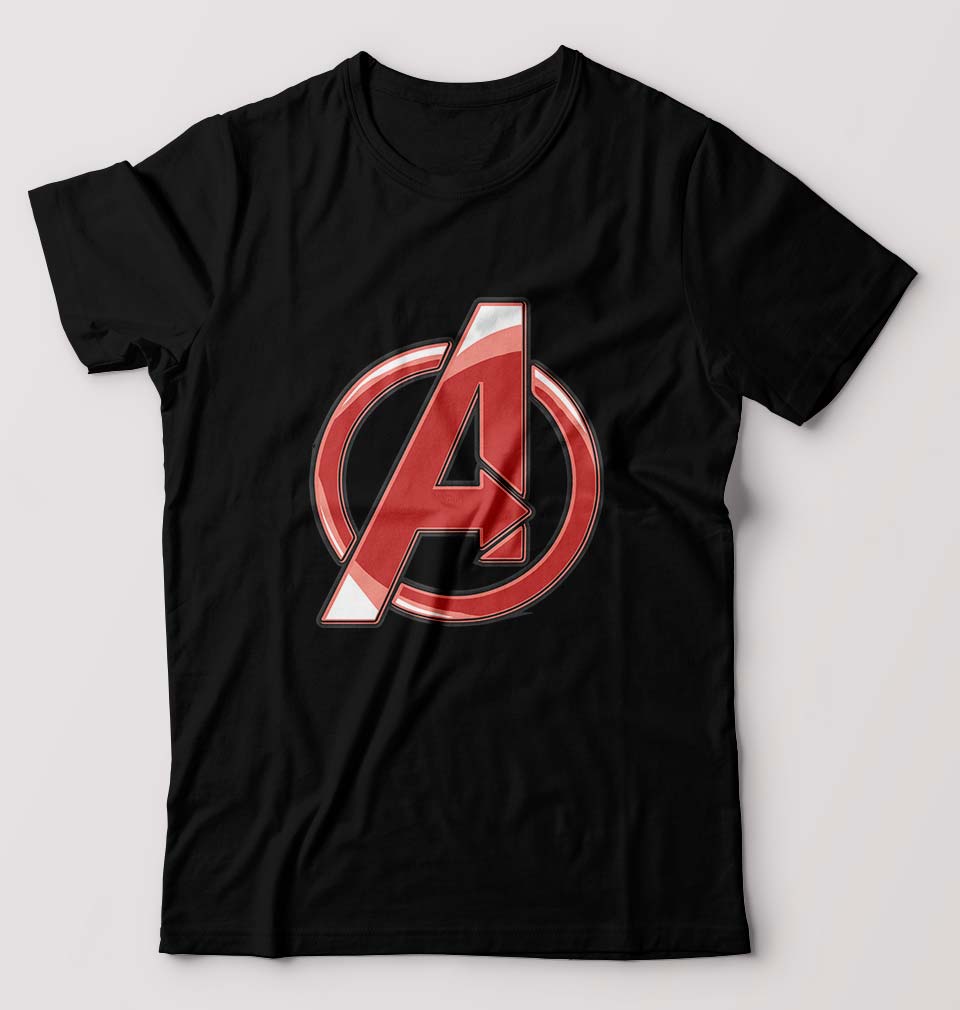 Avengers T-Shirt for Men-S(38 Inches)-Black-Ektarfa.online
