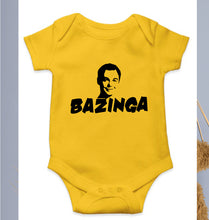 Load image into Gallery viewer, Sheldon Cooper Bazinga Kids Romper For Baby Boy/Girl-0-5 Months(18 Inches)-Yellow-Ektarfa.online
