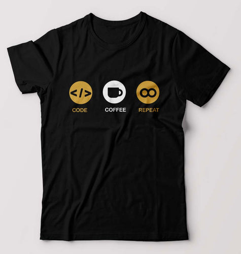 Coder T-Shirt for Men-Black-Ektarfa.online