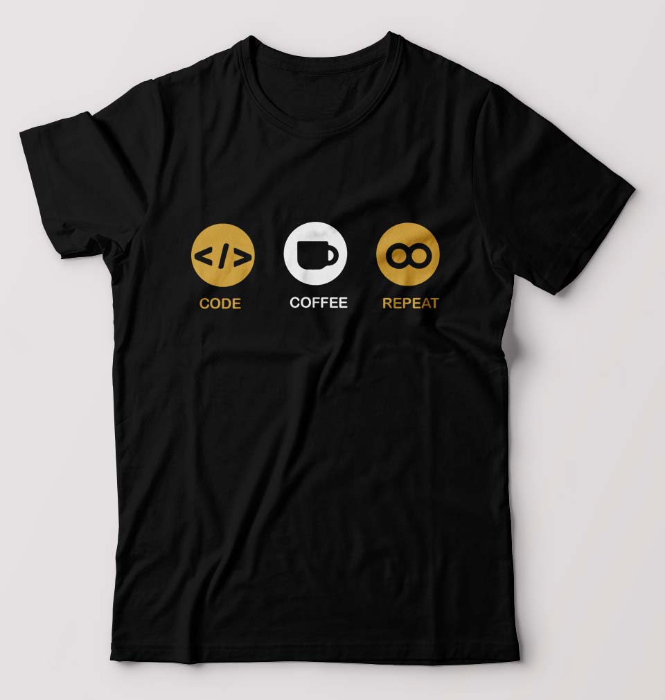 Coder T-Shirt for Men-Black-Ektarfa.online