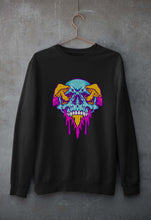 Load image into Gallery viewer, Trippy Psychedelic Skull Unisex Sweatshirt for Men/Women-Black-Ektarfa.online
