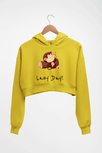 Load image into Gallery viewer, Monkey Lazy Day Crop HOODIE FOR WOMEN

