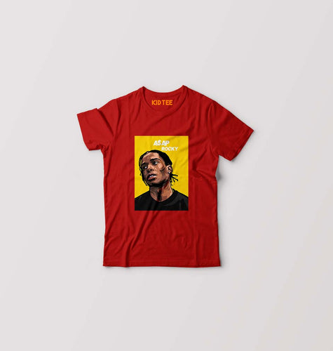 Asap Rocky Kids T-Shirt for Boy/Girl-Red-Ektarfa.online