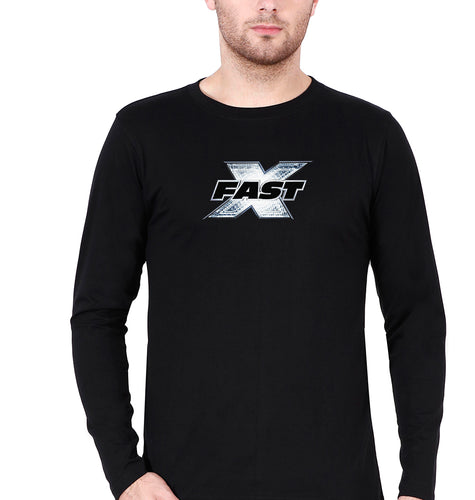 Fast X Full Sleeves T-Shirt for Men-Black-Ektarfa.online