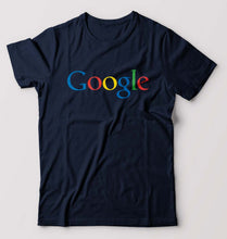 Load image into Gallery viewer, Google T-Shirt for Men-S(38 Inches)-Navy Blue-Ektarfa.online
