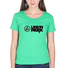 Load image into Gallery viewer, Linkin Park T-Shirt for Women-XS(32 Inches)-Flag Green-Ektarfa.online
