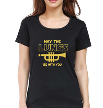 Load image into Gallery viewer, Trumpet T-Shirt for Women-Black-Ektarfa.online
