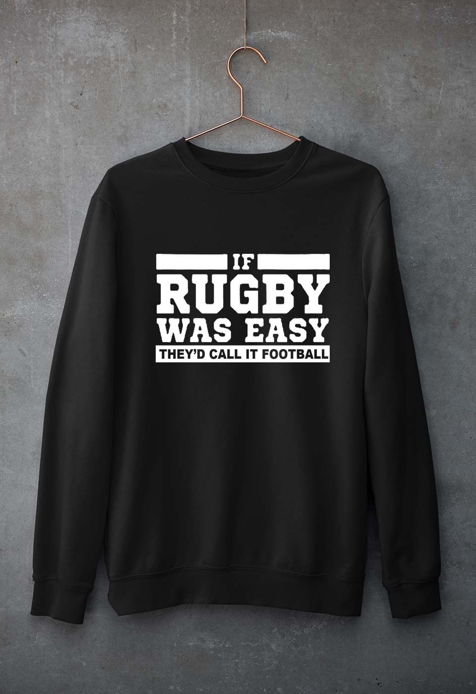 Rugby Unisex Sweatshirt for Men/Women-Black-Ektarfa.online