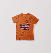 Load image into Gallery viewer, USA America Kids T-Shirt for Boy/Girl-Orange-Ektarfa.online

