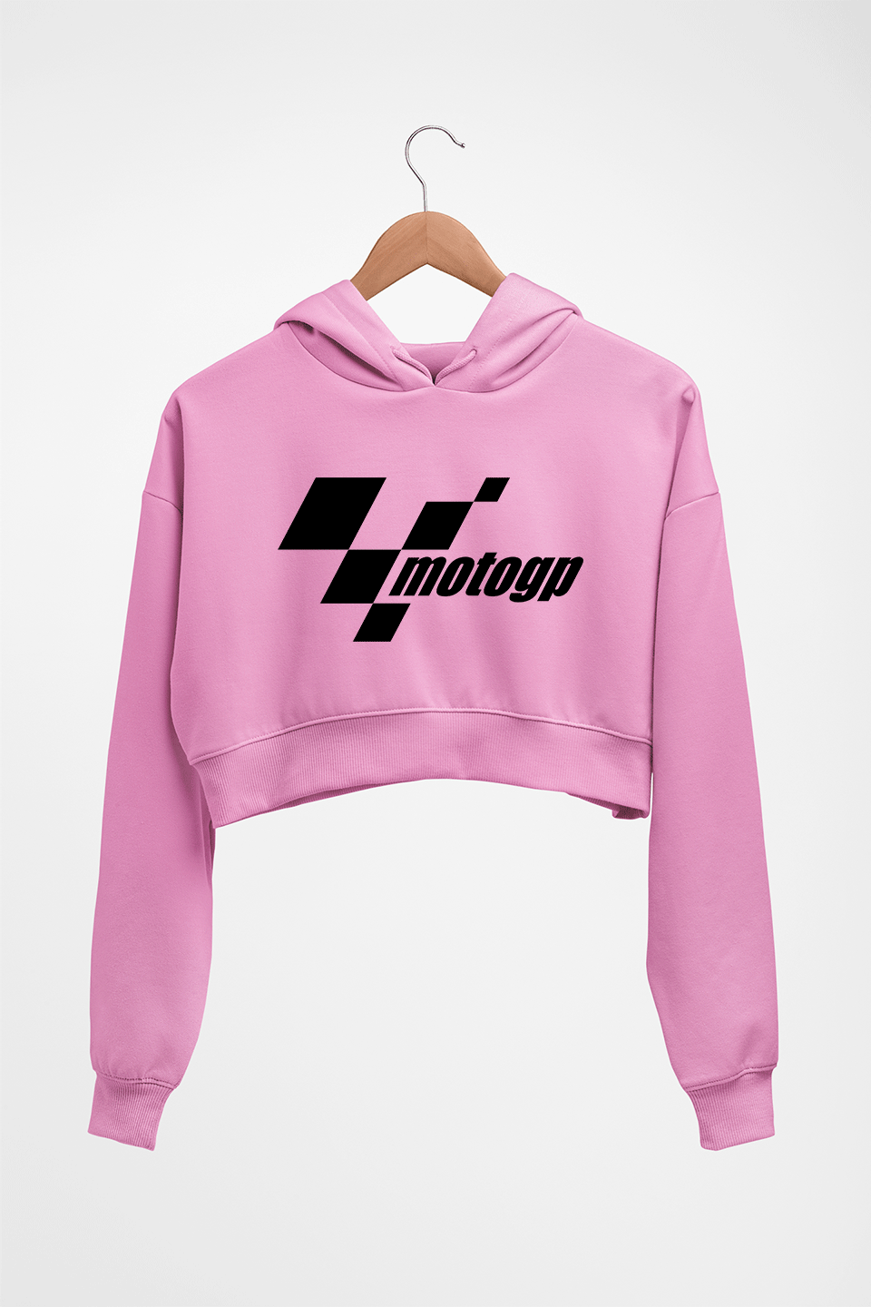 MotoGP Crop HOODIE FOR WOMEN-Light Baby Pink-Ektarfa.online