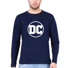 Load image into Gallery viewer, DC Full Sleeves T-Shirt for Men-Navy Blue-Ektarfa.online
