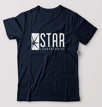 Load image into Gallery viewer, Star laboratories T-Shirt for Men-S(38 Inches)-Navy Blue-Ektarfa.online
