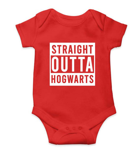 Harry Potter Hogwarts Kids Romper For Baby Boy/Girl-0-5 Months(18 Inches)-Red-Ektarfa.online