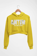 Load image into Gallery viewer, Antim Crop HOODIE FOR WOMEN-Mustard Yellow-Ektarfa.online
