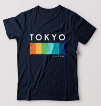 Load image into Gallery viewer, Tokyo Japan T-Shirt for Men-S(38 Inches)-Navy Blue-Ektarfa.online
