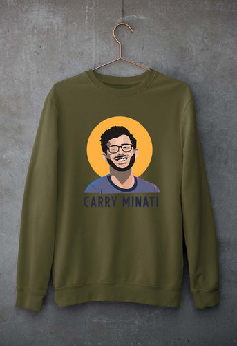 CarryMinati(Ajey Nagar) Unisex Sweatshirt for Men/Women-Olive Green-Ektarfa.online