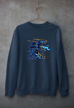 Load image into Gallery viewer, Dragon Unisex Sweatshirt for Men/Women-S(40 Inches)-Navy Blue-Ektarfa.online
