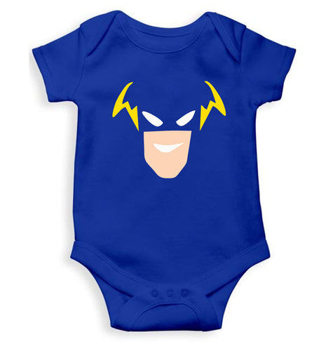 Flash Superhero Kids Romper For Baby Boy/Girl-0-5 Months(18 Inches)-Royal Blue-Ektarfa.online