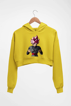 Load image into Gallery viewer, Goku Anime Crop HOODIE FOR WOMEN-Mustard Yellow-Ektarfa.online
