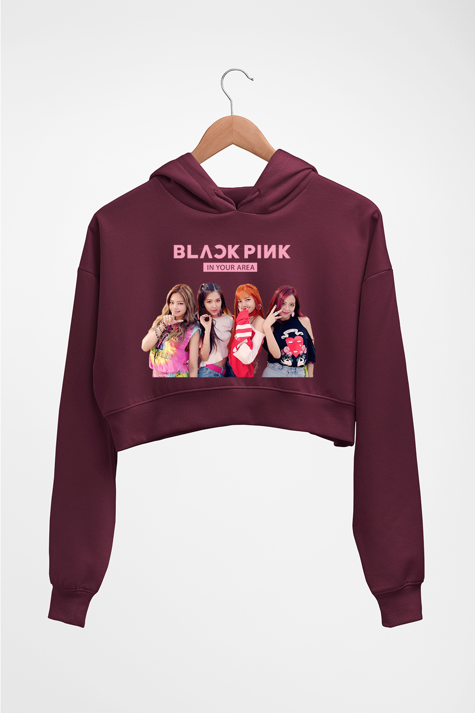 Blackpink crop top hoodie online