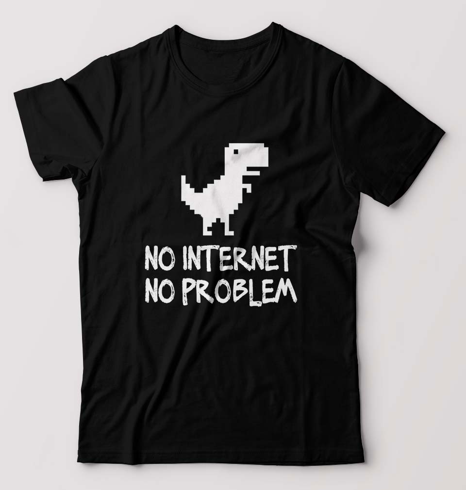 Internet T-Shirt for Men-Black-Ektarfa.online