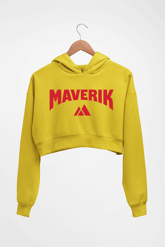 Maverik Crop HOODIE FOR WOMEN-Mustard Yellow-Ektarfa.online