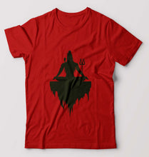 Load image into Gallery viewer, Mahakal Mahadev Bholenath Shiva Shivji T-Shirt for Men-S(38 Inches)-Red-Ektarfa.online
