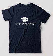 Load image into Gallery viewer, IIT Kharagpur T-Shirt for Men-S(38 Inches)-Navy Blue-Ektarfa.online
