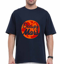 Load image into Gallery viewer, Occupy Mars Elon Musk Oversized T-Shirt for Men-Navy Blue-Ektarfa.online
