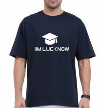 Load image into Gallery viewer, IIM L Lucknow Oversized T-Shirt for Men-Navy Blue-Ektarfa.online
