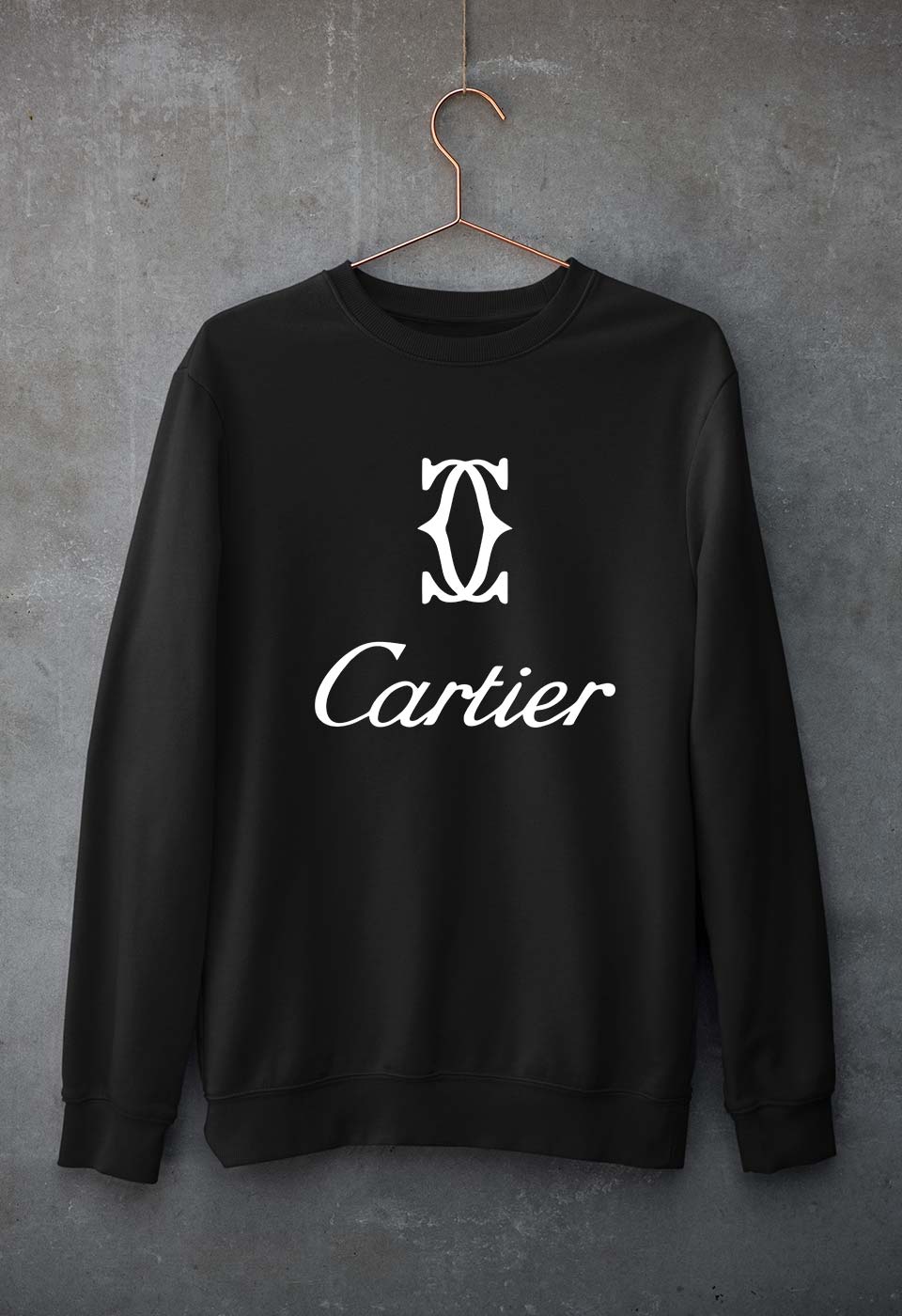 Cartier Unisex Sweatshirt for Men/Women-Black-Ektarfa.online