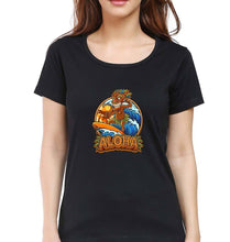 Load image into Gallery viewer, Aloha T-Shirt for Women-XS(32 Inches)-Black-Ektarfa.online
