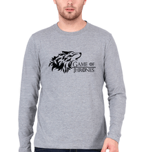 Load image into Gallery viewer, GOT Game Of Thrones Winter Coming Full Sleeves T-Shirt for Men-Grey Melange-Ektarfa.online
