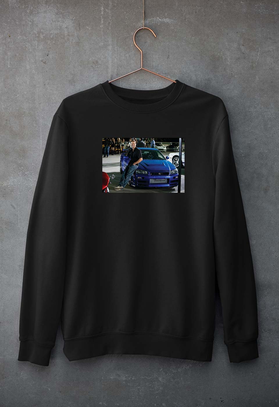 paul walker fast and furious Unisex Sweatshirt for Men/Women-Black-Ektarfa.online