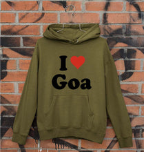 Load image into Gallery viewer, I Love Goa Unisex Hoodie for Men/Women-Olive Green-Ektarfa.online

