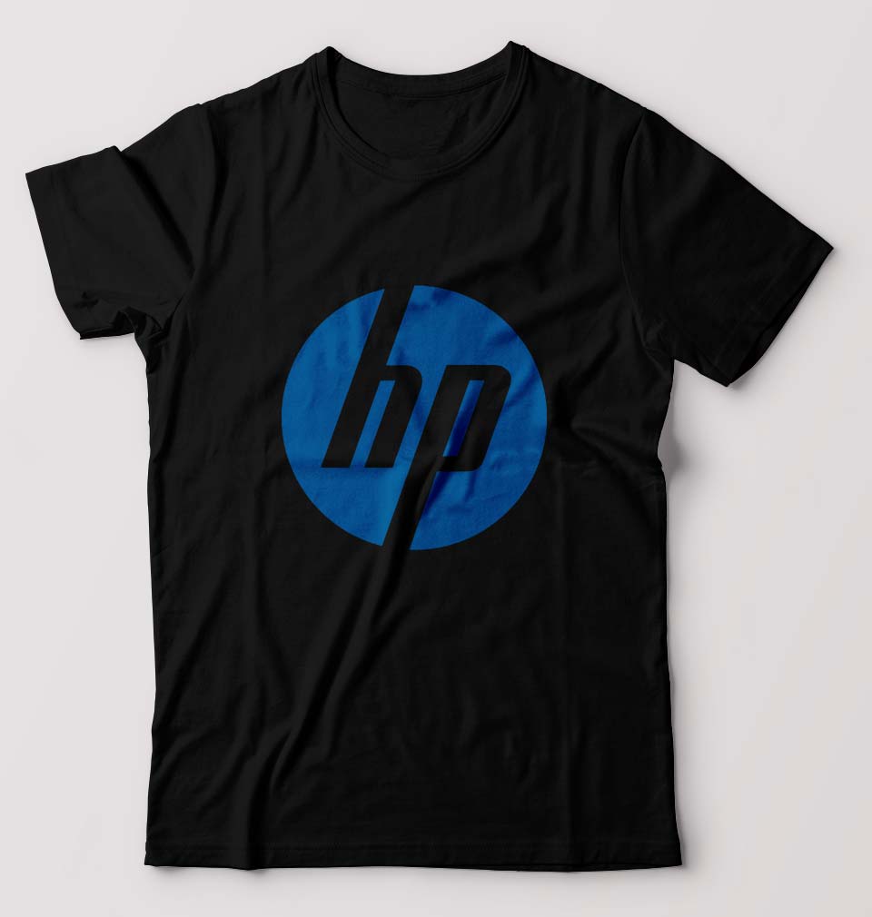 Hewlett-Packard(HP) T-Shirt for Men-S(38 Inches)-Black-Ektarfa.online