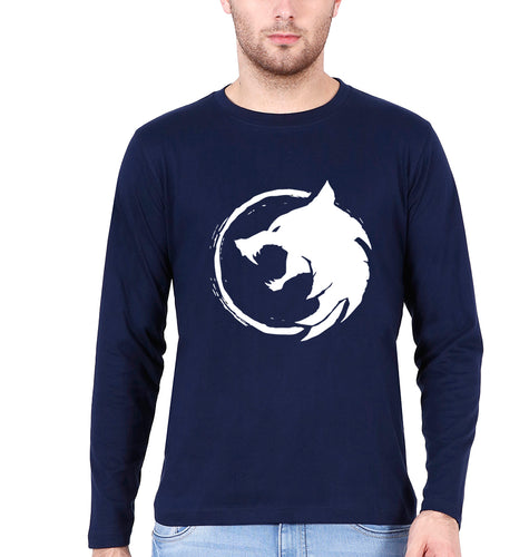 The Witcher Full Sleeves T-Shirt for Men-Navy Blue-Ektarfa.online