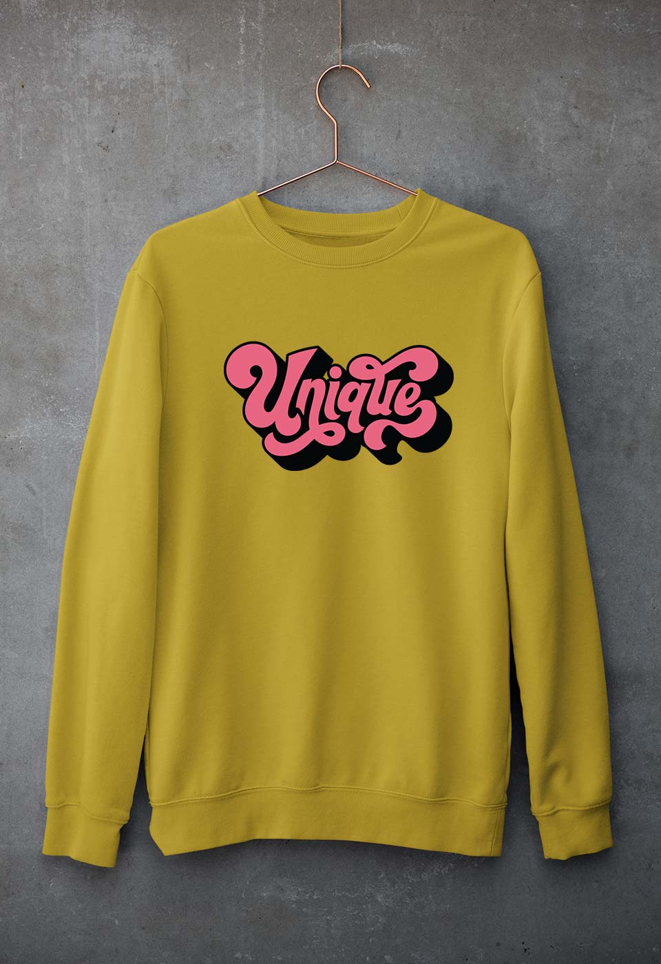 Unique Unisex Sweatshirt for Men/Women-Mustard Yellow-Ektarfa.online