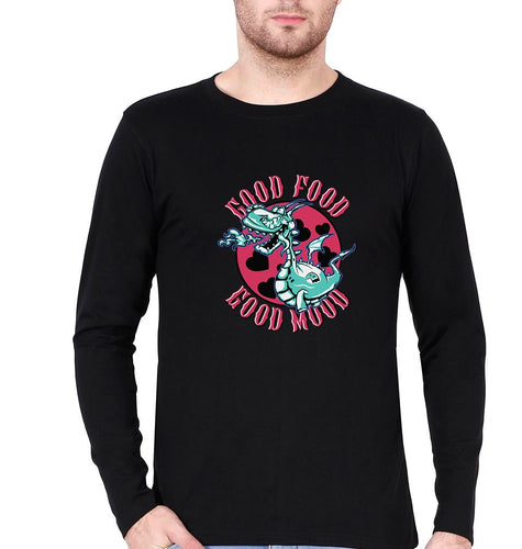 Dragon Full Sleeves T-Shirt for Men-Black-Ektarfa.online