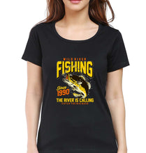 Load image into Gallery viewer, Fishing T-Shirt for Women-Black-Ektarfa.online
