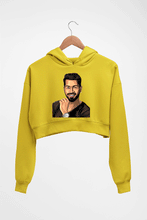 Load image into Gallery viewer, Hardik Pandya Crop HOODIE FOR WOMEN-Mustard Yellow-Ektarfa.online
