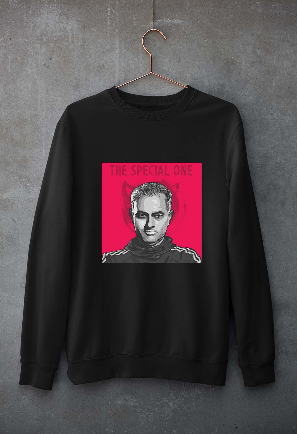 José Mourinho Unisex Sweatshirt for Men/Women-S(40 Inches)-Black-Ektarfa.online
