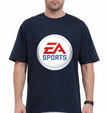 Load image into Gallery viewer, EA Sports Oversized T-Shirt for Men-Navy Blue-Ektarfa.online
