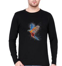 Load image into Gallery viewer, Parrot Full Sleeves T-Shirt for Men-Black-Ektarfa.online
